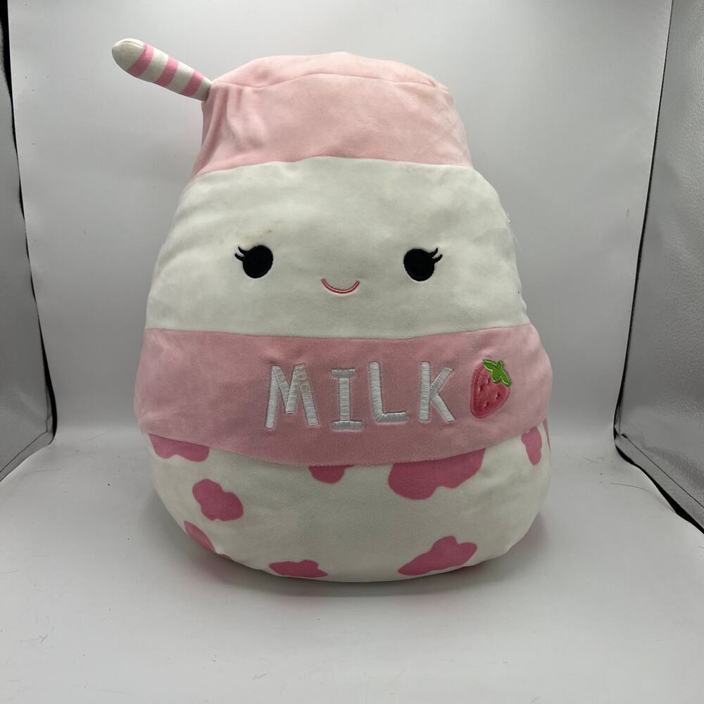 Squishmallows Amelie Strawberry Milk Plush